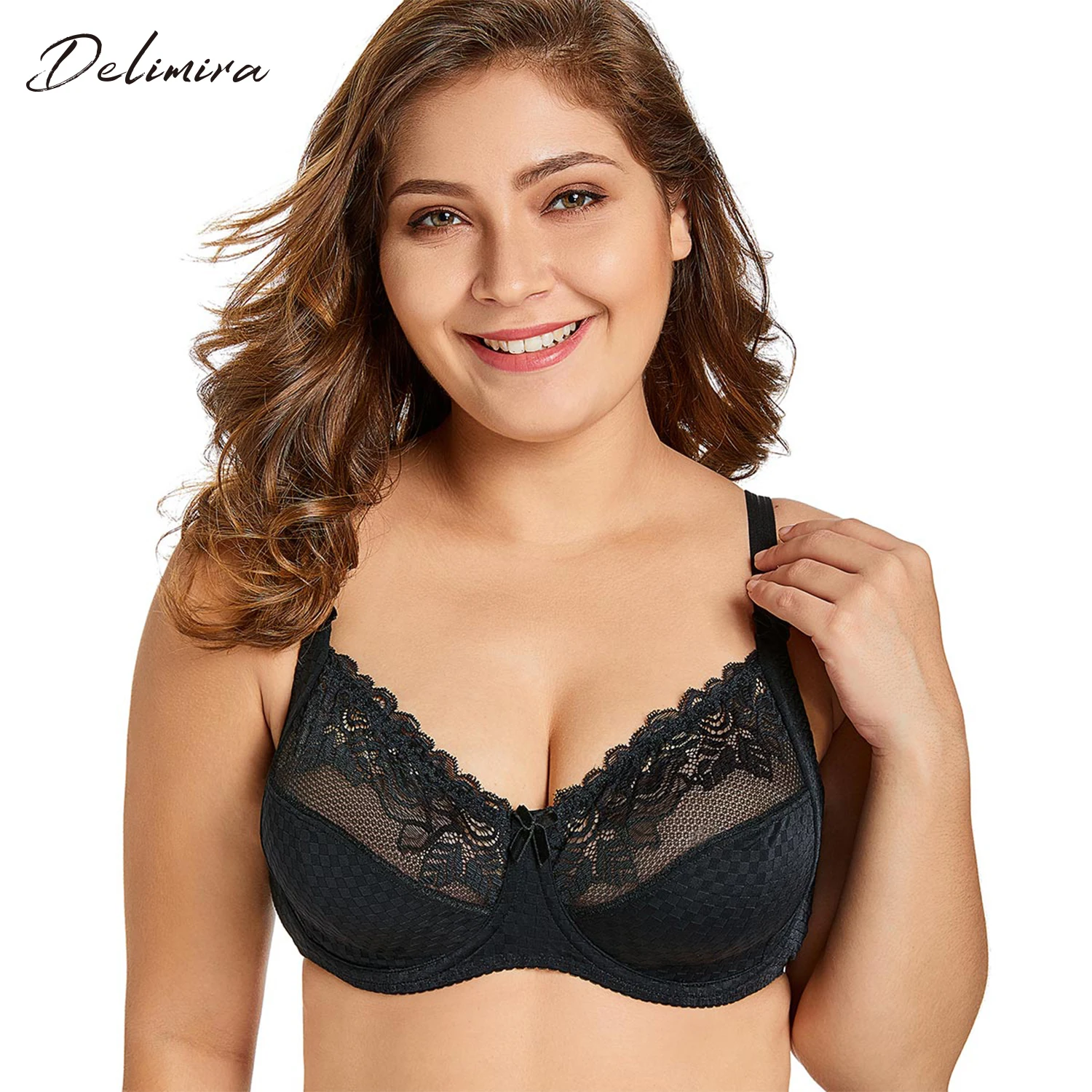 Delimira Women S Floral Lace No Padding Full Cup Support