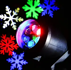 110-240 В 6 Вт Водонепроницаемый LED Снежинка Открытый Дневной Свет Пейзаж Лампы Проектора Пейзаж Проектор Освещения US/ЕС plug
