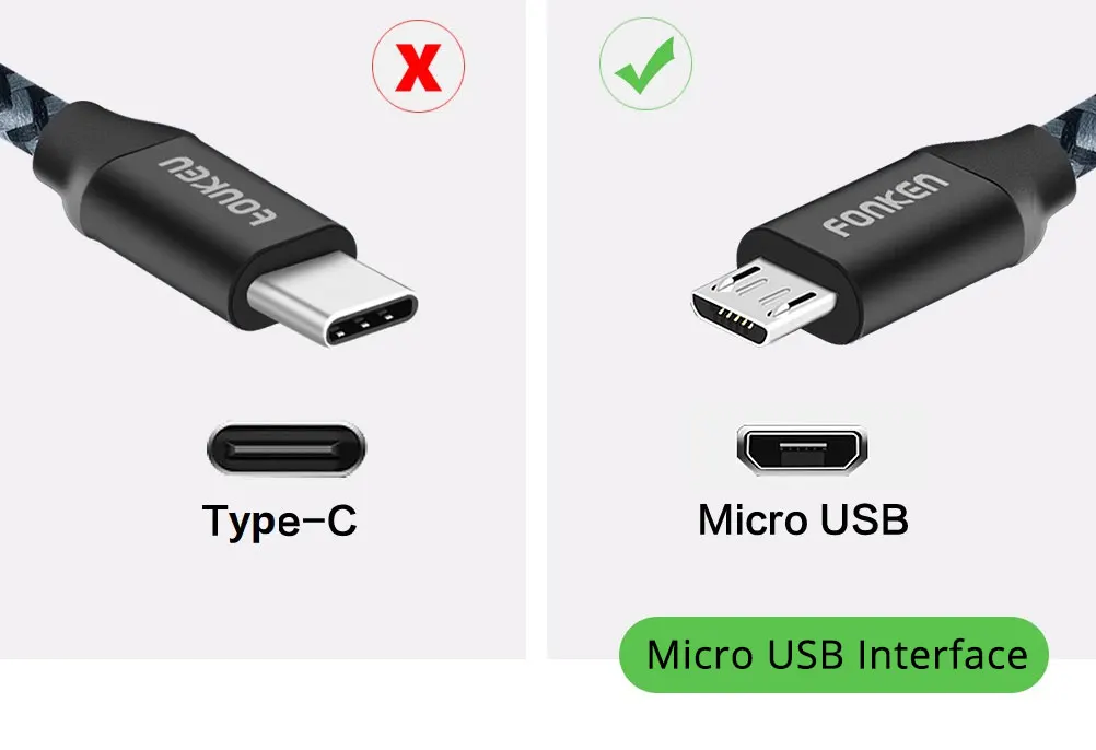 3 шт. FONKEN Micro USB кабель QC3.0 быстрое зарядное устройство телефонный кабель 2.4A Быстрая зарядка для телефона power Bank провода Мобильный 2 м 3 м кабель для передачи данных