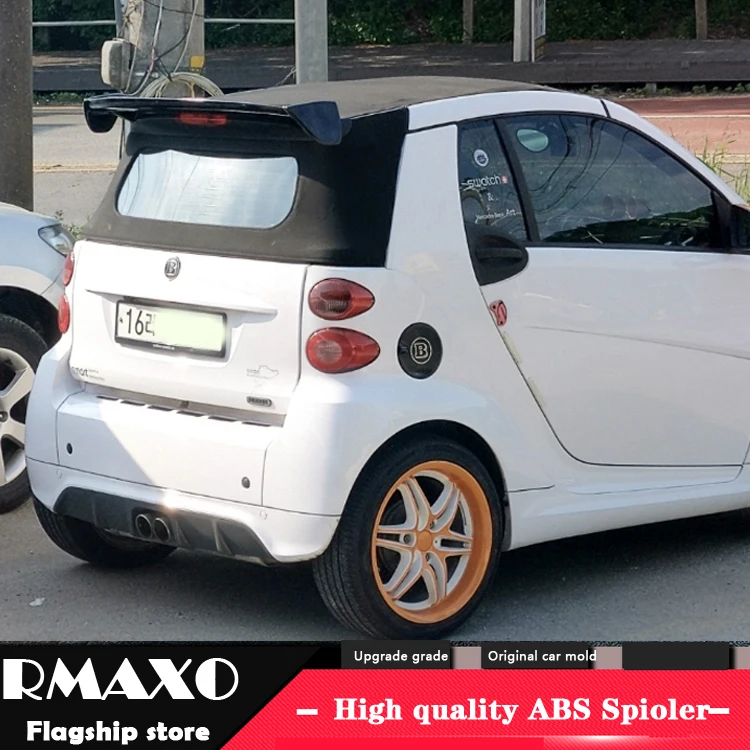 Для Smart fortwo 453, спойлер Smart fortwo 453, спойлер, высокое качество, АБС-пластик, заднее крыло, грунтовка, цвет, задний спойлер