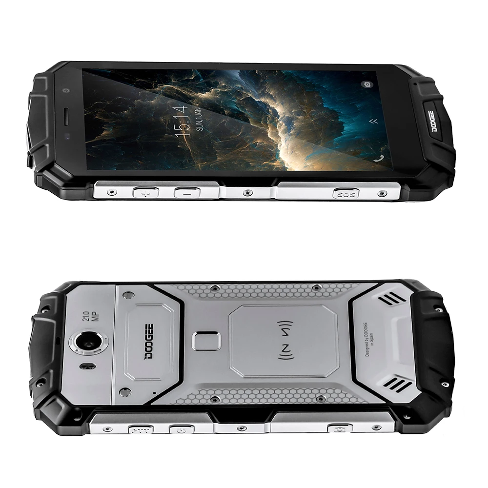 DOOGEE S60 водонепроницаемый смартфон с IP68 Беспроводной и Быстрая зарядка 21.0MP Камера