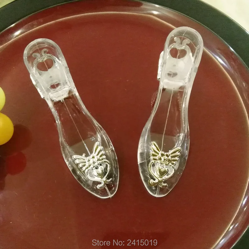 

Fine Acrylic clear 12pc fillable high heel candy box holder wedding baby shower party decoration decorating gifts candy box deco
