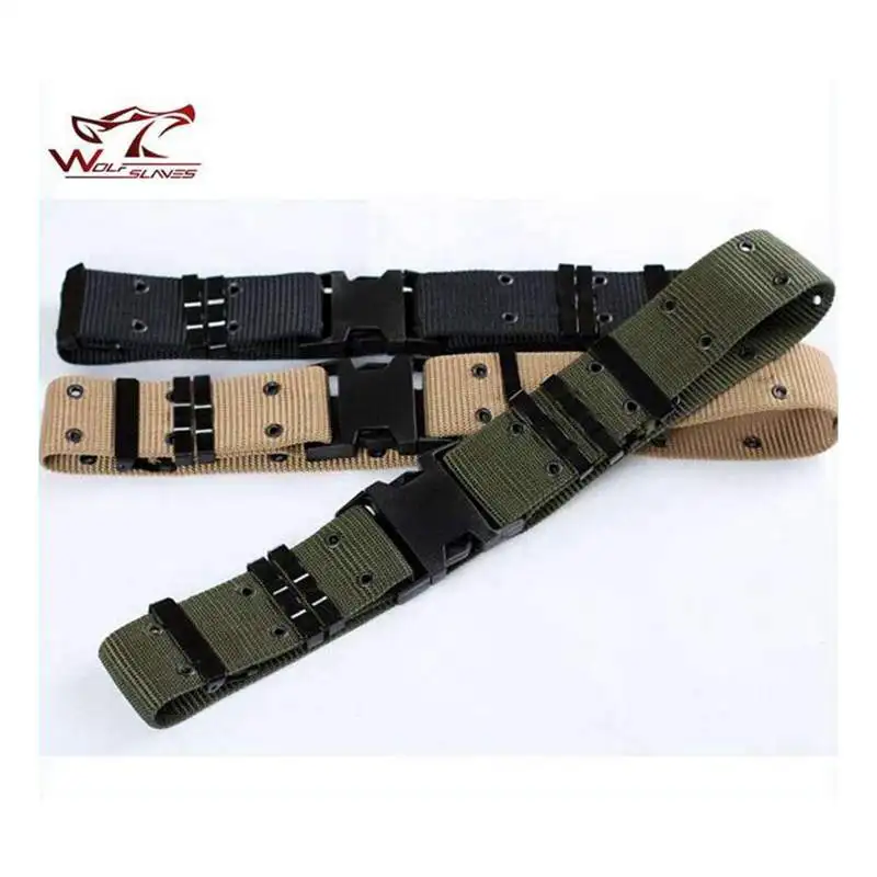 

Military Equipment Tactical Strap Men Molle Belt Black Slider Buckle Tactique Police Belt Newest Nice Shades Hunting Accessories