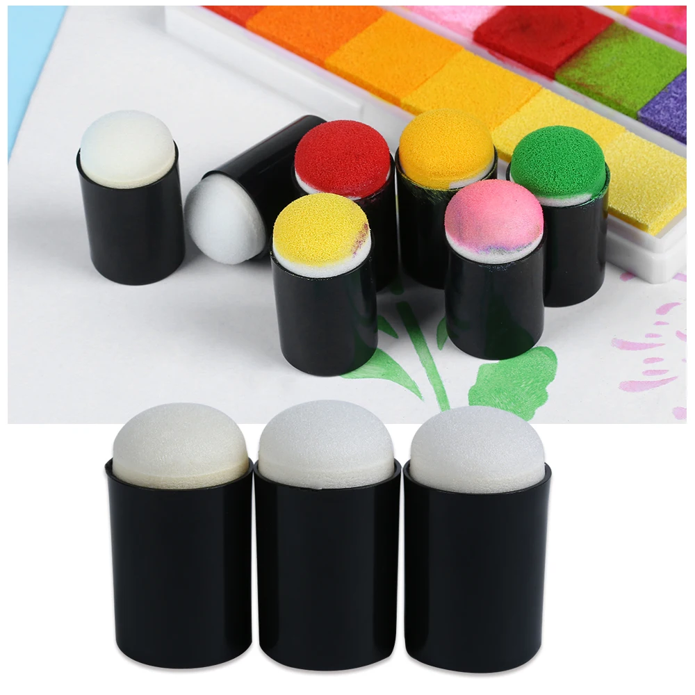 1set/4pcs Sponge Daubers for Finger Daubers Sponger Foam applying ink, chalk,staining DIY Crafts Scrapbooking Painting Tools