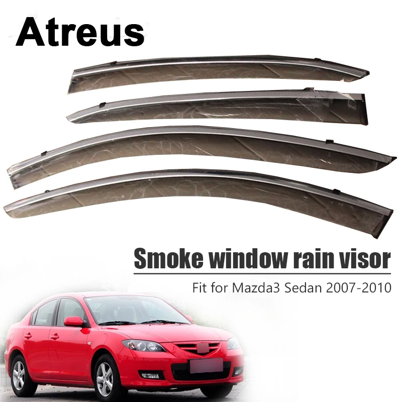 Atreus для Mazda 3 Sedan 2007 2008 2009 2010 автомобильные аксессуары, двери, дымовые окна, солнцезащитный козырек, ветровые дефлекторы, защита
