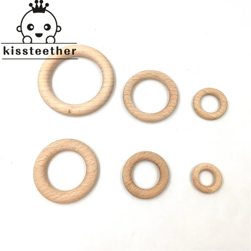 Beech Wooden Ring Teether Nature Organic (68mm) Baby Teething Toy Accessories Wood Ring For Bracelet Eco-friendly Wood Teether Beech Wooden Ring Teether Nature Organic (68mm) Baby Teething Toy Accessories Wood Ring For Bracelet Eco-friendly Wood Teether