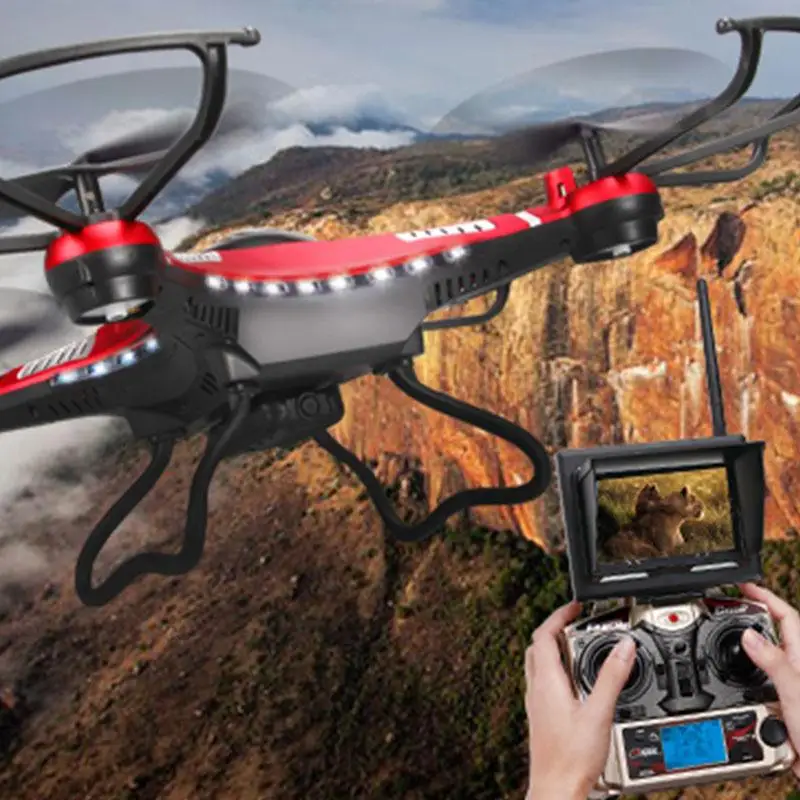  High Quality Professional Real-time JJRC H8D FPV RC Quadcopter Helicopter Drone +2.0MP Camera Batteries Perfect Christmas Gift 