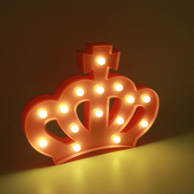 Прохладный Ретро Корона 3D светодиодный ночник блеск для подарок на день рождения праздничное освещение шатер Батарея принцессы лампа
