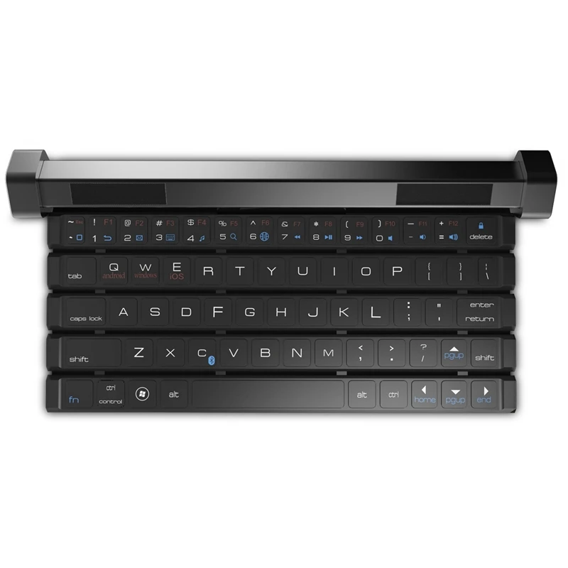 

Reel Keyboard Outdoor Portable Wireless Bluetooth Speaker Folding Mini Keyboard Black