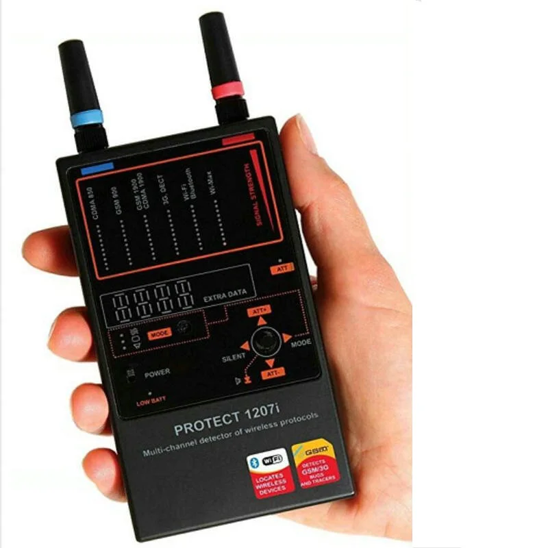 Многоканальный антишпионский детектор Spytec Protect 1207i камера GSM обнаружение