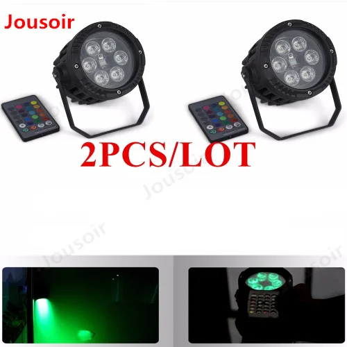 

2Pcs/Lot LED Par Light 6Pcs Lamp Beads 3W RGB Waterpoof Par Light For Stage Wedding Disco Bar Shows Effect Light Equipment CD15