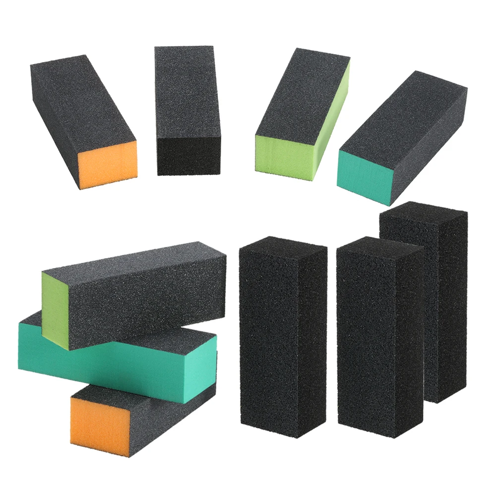 10Pcs/set Nail Buffer Polishing Tools Professional Nail Art Sanding