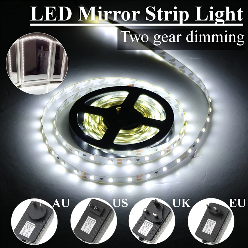 

Smuxi 4M Flexible LED Strip LED Makeup Vanity Mirror Strip Light Decorative Strip Light Home DIY+Power No-Waterproof