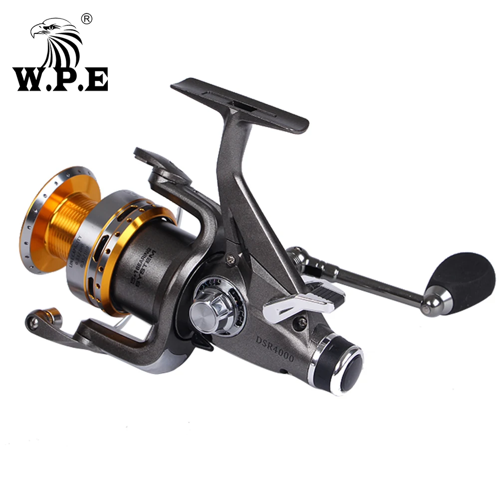 W. P. E DSR 4000 5000 6000 серии спиннинговая Рыболовная катушка с передней и задней системой сопротивления 5+ 1 Шариковые подшипники 5,0: 1 4,6: 1 Рыболовная катушка