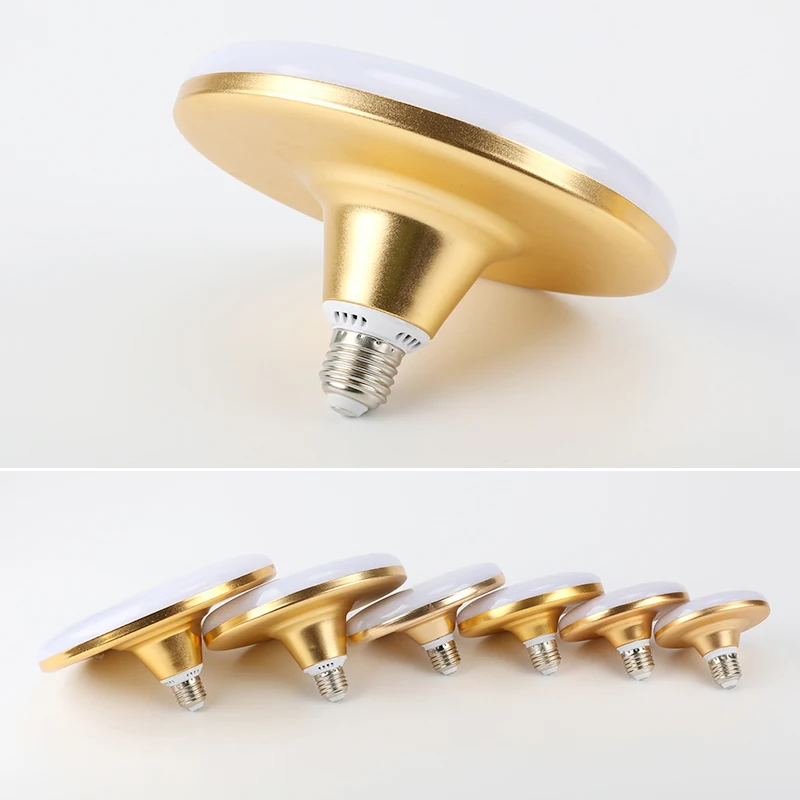 НЛО Дизайн Светодиодные лампы E27 40 Вт 50 60 SMD 5730 плоская Высокая мощность яркая