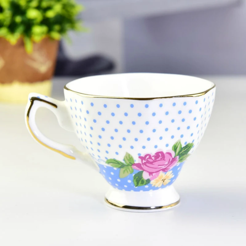 Изысканная кофейная чашка с блюдцем из костяного фарфора кофейная чашка в западном стиле чайная чашка с блюдцем