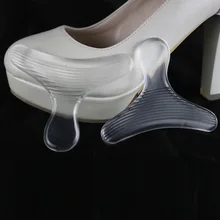 1 пара Женские гелевые супинаторы T Форма Силиконовая вставная пятка протекторы инструменты для ухода за ногами невидимая стелька унисекс