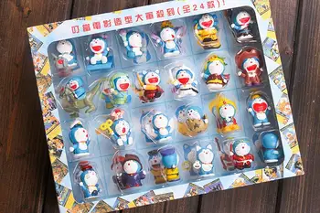 

Anime 24pcs/set Doraemon 1/12 Scale Painted Figure PVC Action Figure Collectible Model Toy Doll 5cm KT1246