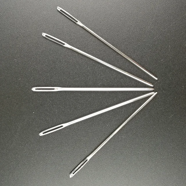 5pcsset large eye metal needles embroidery tapestry pullthrough bees 5pcsset large eye metal needles embroidery tapestry pullthrough bees