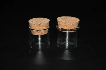 

200pcs 24*25mm 5ml Mini Empty Glass Bottles Wishing Bottle Vials Empty Sample Storage Tube Jars Containers with Cork Stoppers
