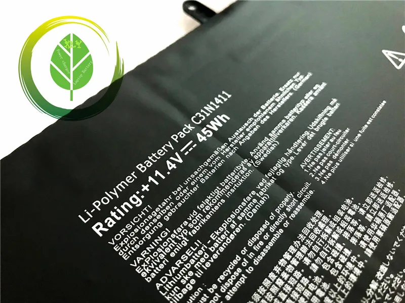 Новый аккумулятор C31N1411 для ASUS Zenbook UX305 UX305F UX305CA UX305FA UX31E 11 4 V 3900mAh|Аккумуляторы