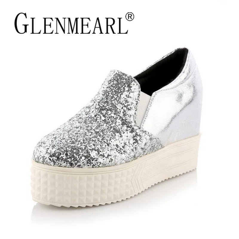 sequin flats womens