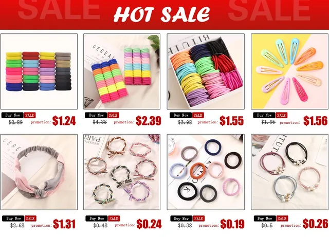Aikelina 50 Pcs/LOT hair accessories FOR girls and kids RUBBER BANDS BLACK WHITE 2017 The ponytail holder Elastic Hair Bands -