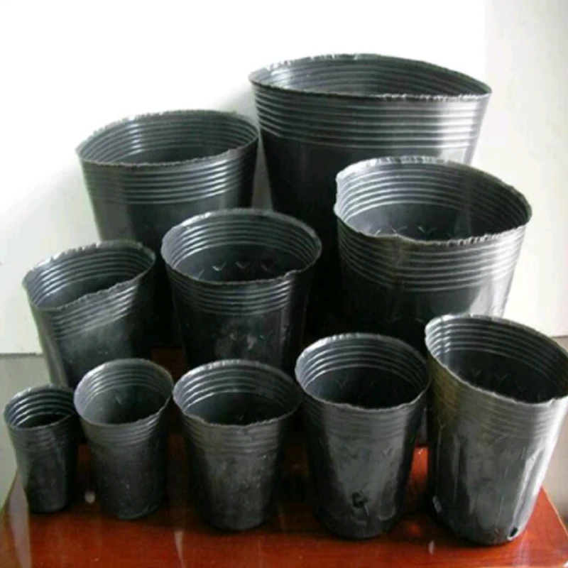

100pcs/lot,Nursery Plants Nutrition Cup Pots Plastic Nursery Box Seedling Raising Bag Garden Container Grow Bag Garden Supplies