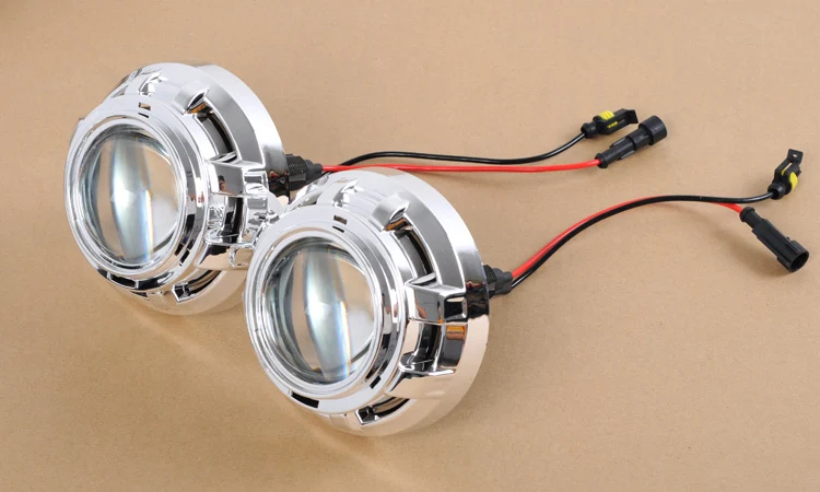 

GZTOPHICar Auto Parts 3.0inch HID BI-XENON Q5 HID Projector Lens H1 H7 Xenon Bulb With High Brightness Shroud and COB Angel Eyes