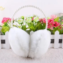 Новые модные меховые наушники с заячьими ушками, теплые наушники, зимние уличные женские рождественские подарки