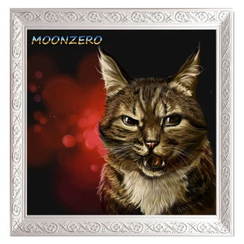 

Angry Cat 5D diy diamond embroidery animals diamond painting cross stitch kits mosaic picture wall sticker needlework handicraft