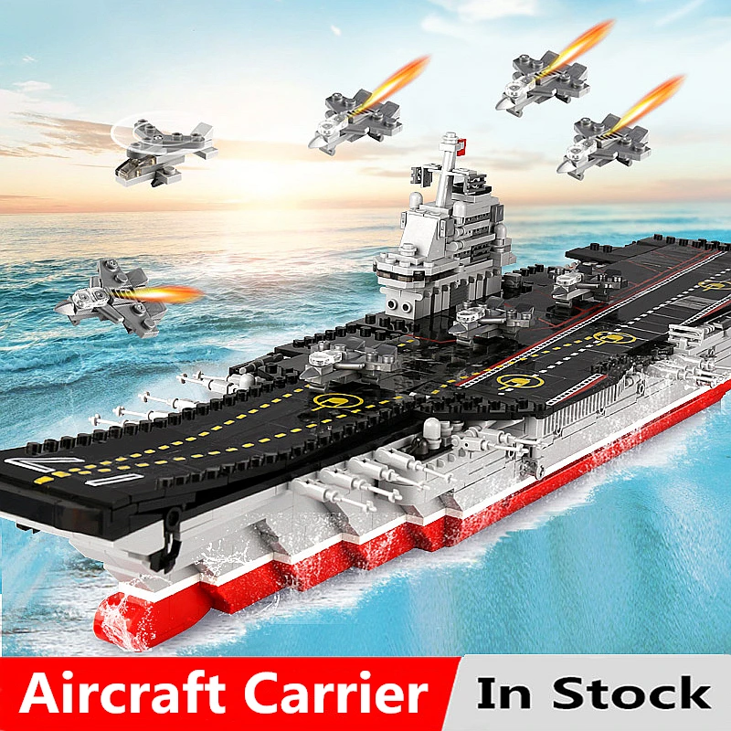 

MOC Military Series The Aircraft Kit Model Warship Set Compatible With Legoingly Building Blocks Toys For Children