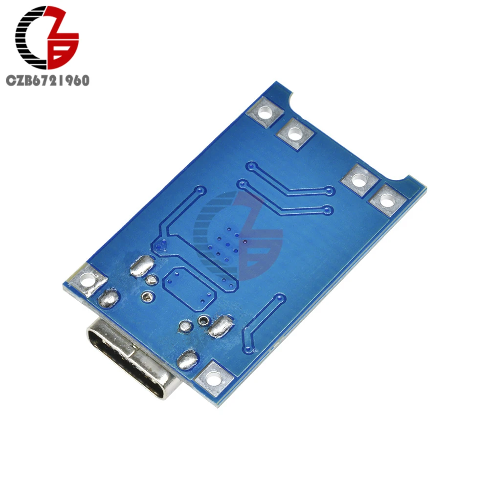 Зарядная плата для литиевых батарей типа C TP4056 18650 5 в 1 А USB модуль защиты зарядного