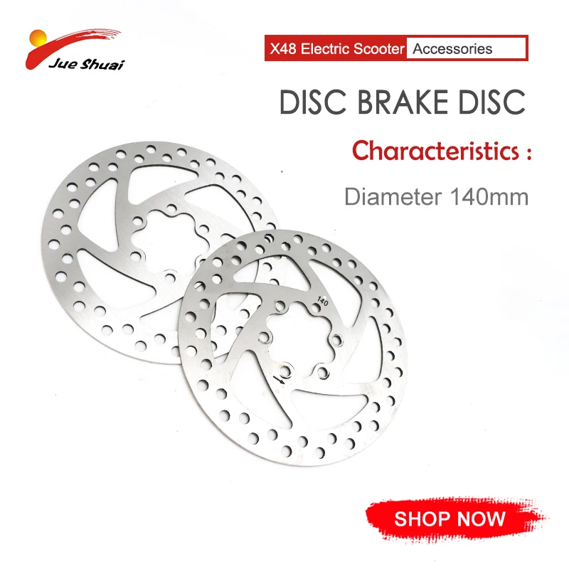

Lightweight Round Silver Disc Brake Disc 140mm Diameter Updated Disc Brake Disc For 10 Inch Electric Scooter Patinete Eletrico