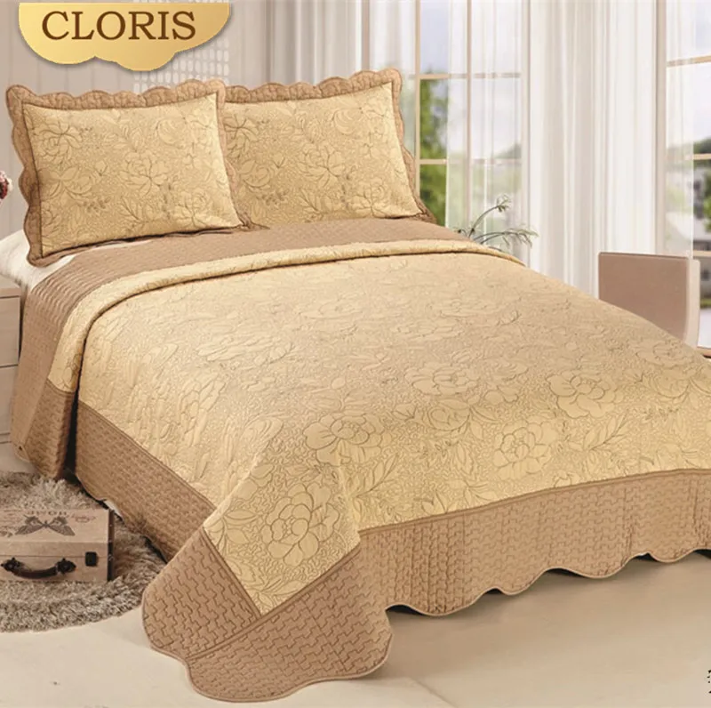 CLORIS Warm Comfortable Thick Bedspreads On The Bed 220 * 240cm Satin