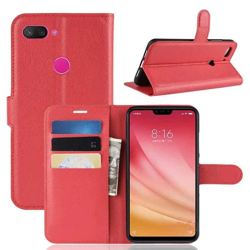 For Xiaomi Mi 8 SE Case Luxury Flip Leather Wallet Book Stand Cover Case for Xiaomi Mi 8 Lite Mi8 Phone Case with Card Slots xiaomi leather case hard