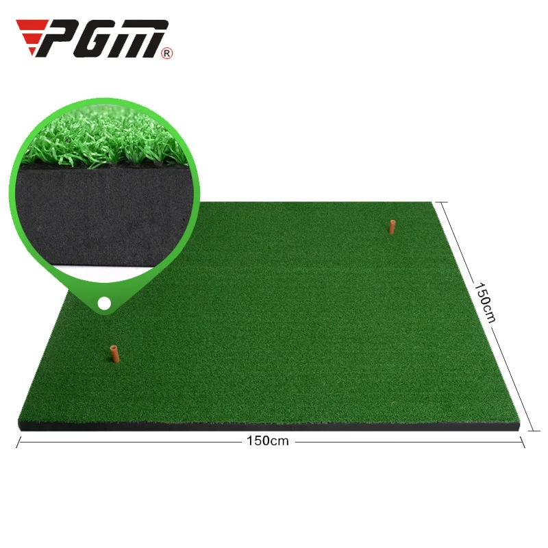 Crestgolf 1.5M*1.5M Golf Mats Practice Hitting Mat Golf Swing Trainer