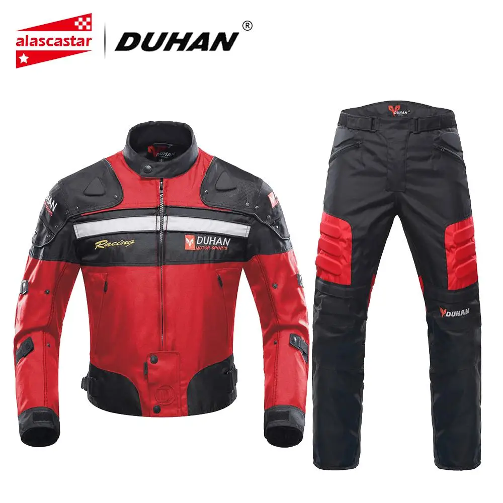 

DUHAN Motorcycle Jackets Men Motocross Racing Jacket Motorcycle Protection Chaqueta Moto Jacket Riding Windproof Protective Gear