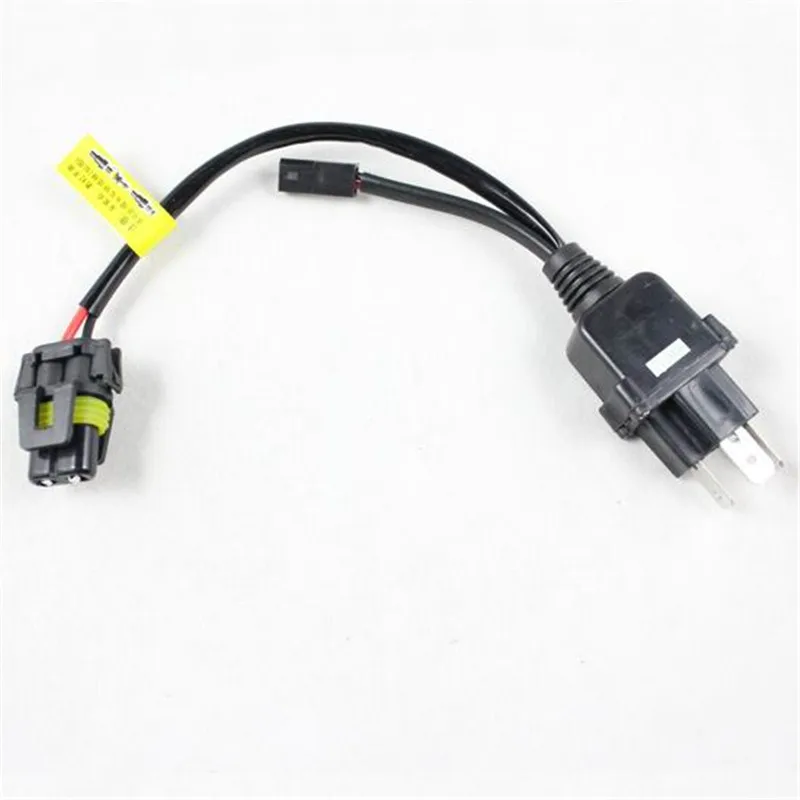 

10pcs car styling HID xenon H4 H/L controller relay harness cable for HID wiring harness plug adapter H4 H/L HID bulb cable