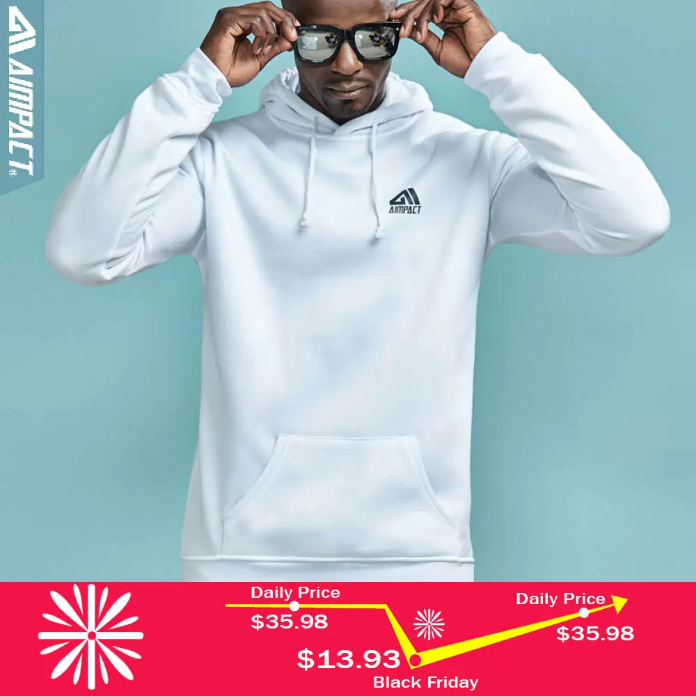 

AIMPACT Cotton Unisex Fleece Hoodies Fashion Casual Sweatshirts with Hoody Brand Clothing Pullovers for Men and Women AM4021