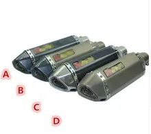 Universal GY6 Motorcycle Scooter Modified Akrapovic yoshimura Muffler exhaust pipe CBR 125 250 CB400 CB600 YZF FZ400 Z750 RACING