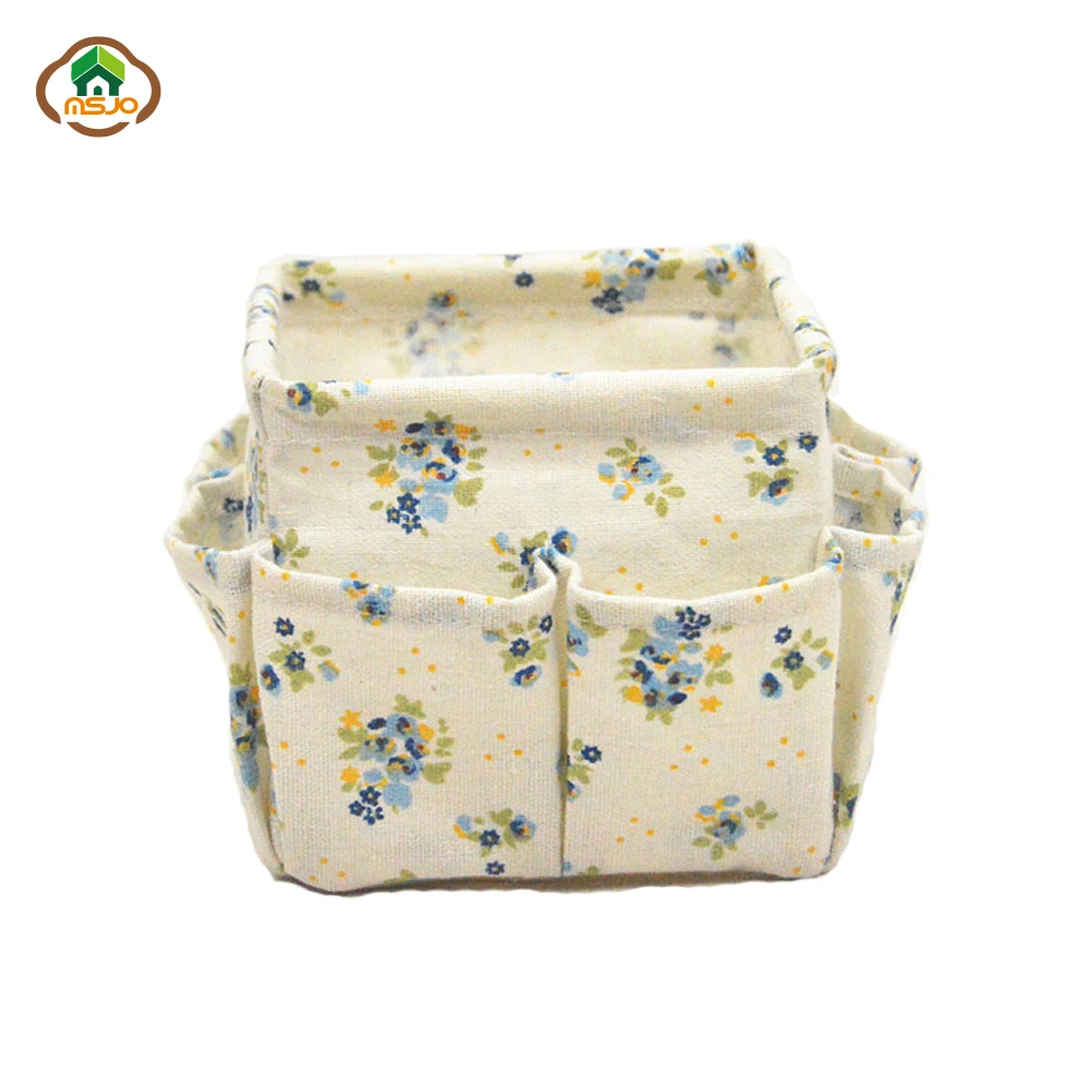 

Msjo Storage Boxes Bins Makeup Organizer For Cosmetics Nail Polish Lipstick Container Holder Folding Linen Sundry Storage Case