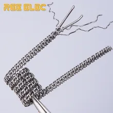 REE ELEC Ni80 Clapton Prebuilt катушка RDA RTA атомайзер Танк DIY электронная сигарета Vape ручка аксессуары