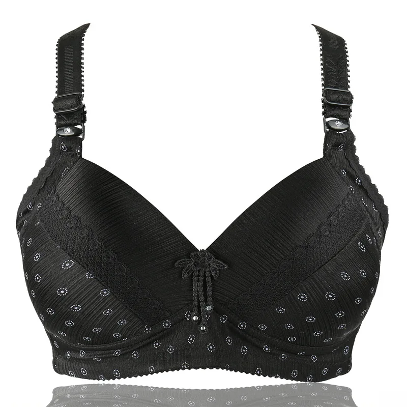 

2019 Plus Size Sexy Push Up Women Wireless Bra 38-44 B C Cup Sexy Lingerie Wire Free Bralette Lady Seamless Bras lace