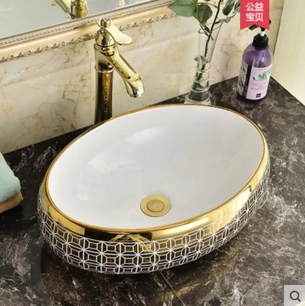 

Continental table basin oval ceramic facial basin