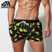 Aimpact быстросохнущие мужские шорты с принтом бананов, сексуальные плавки, праздничный купальник для серфинга, Водонепроницаемые шорты Hybird DT95
