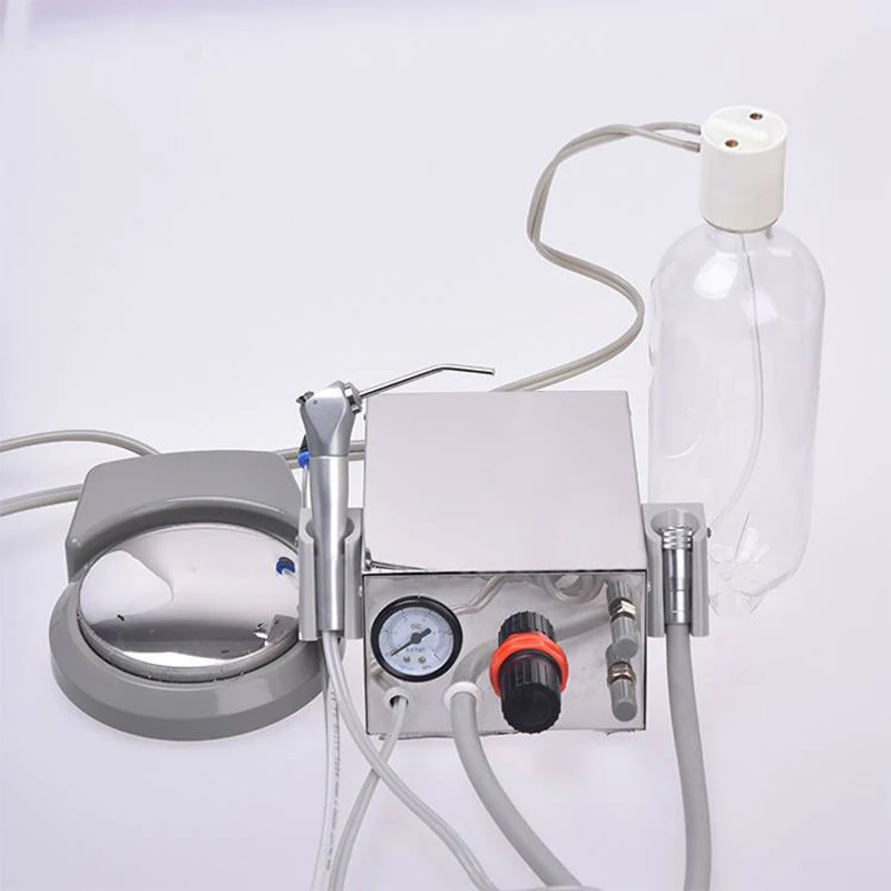 

Free Shipping Dental Lab Portable Air Turbine Unit Stainless steel Shell 2 / 4 hole