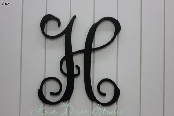 buy cursive monogram letter and get free shipping on aliexpress com cursive wooden letter