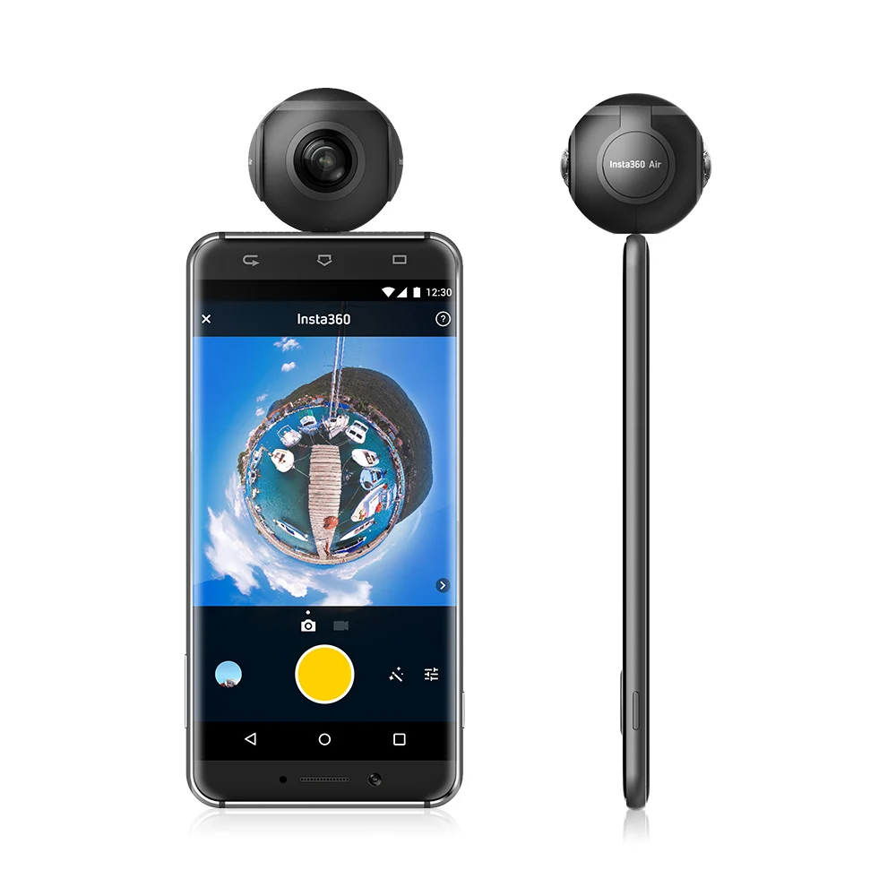 Insta360 Nano/Air Mini 3K HD 360 камера 360 панорамная видеокамера двойной 210D широкоугольный объектив рыбий глаз для смартфона