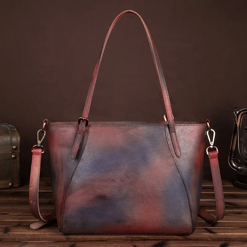

YISHEN Genuine Leather Luxury Women Handbags Large Capacity Women Shopping Bags Vintage Women Shoulder Crossbody Bags LS8830